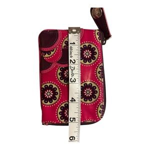 Vera Bradley Pink Floral Laminated Wallet Coin Purse